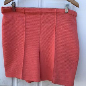 Vtg Women’s Polyester L Xl HTF Sears Coral Mom Shorts 70s Elastic Waistband MOD